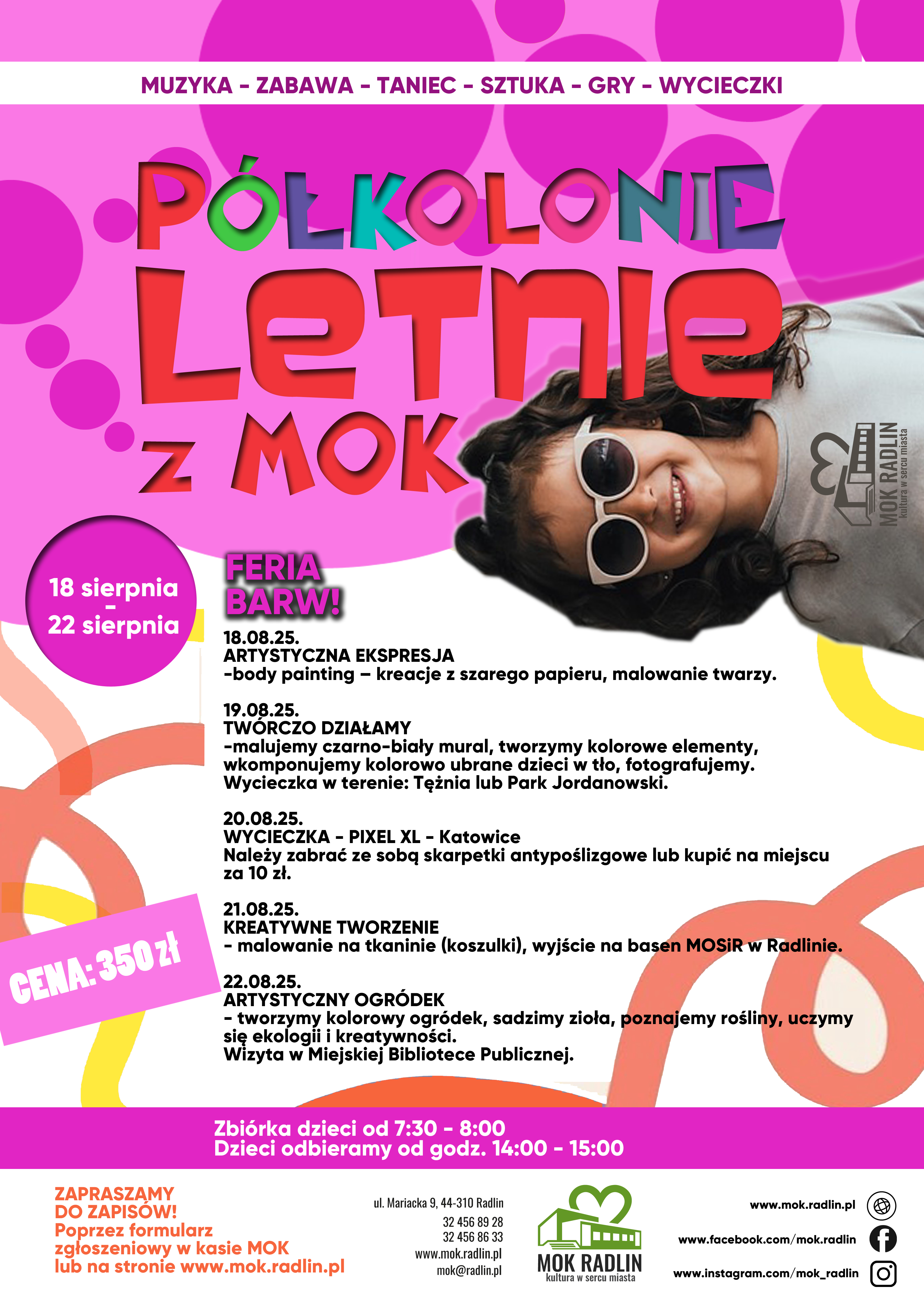 PÓŁKOLONIE LETNIE Z MOK 18.08 - 22.08