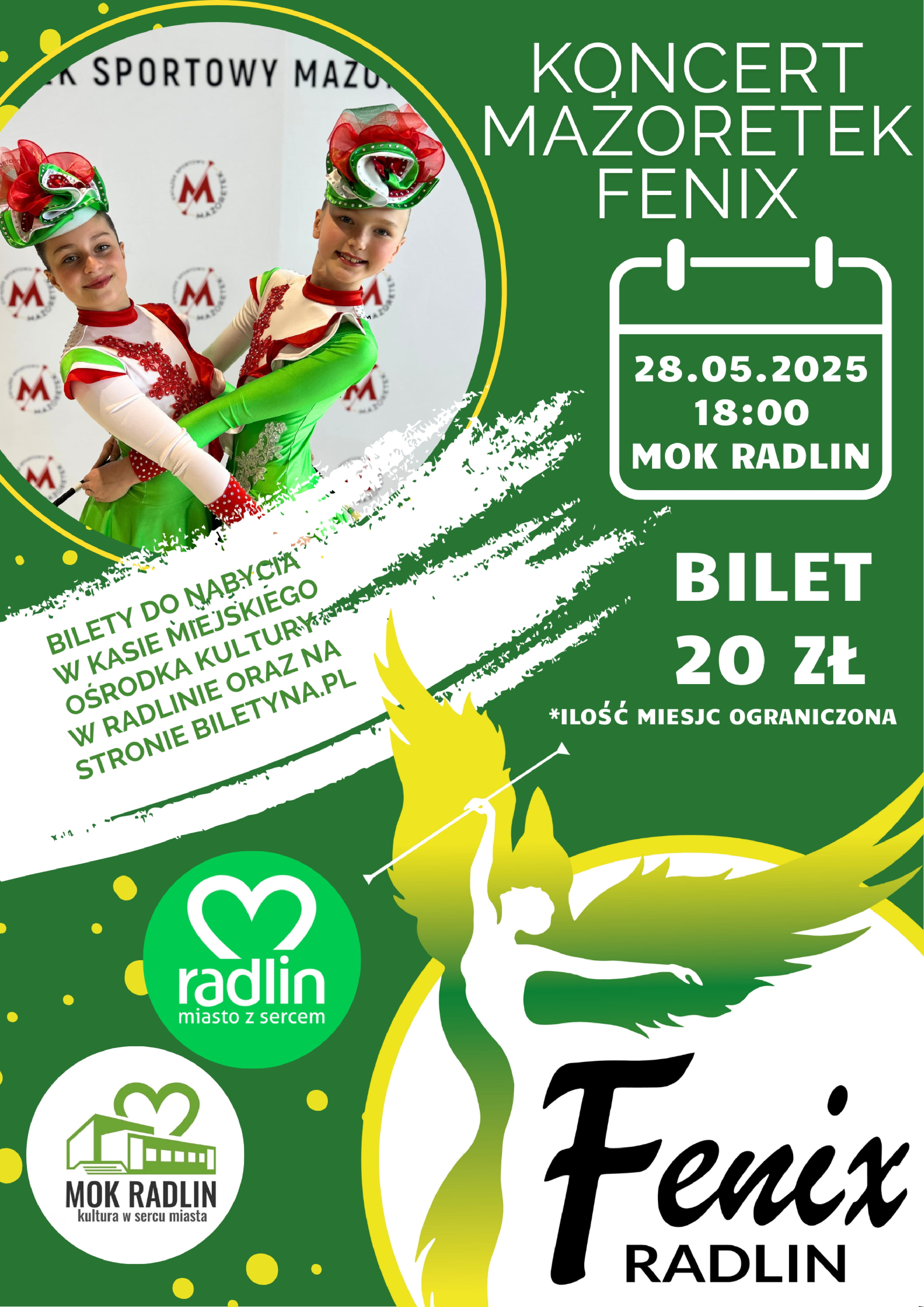 Koncert MAŻORETEK FENIX