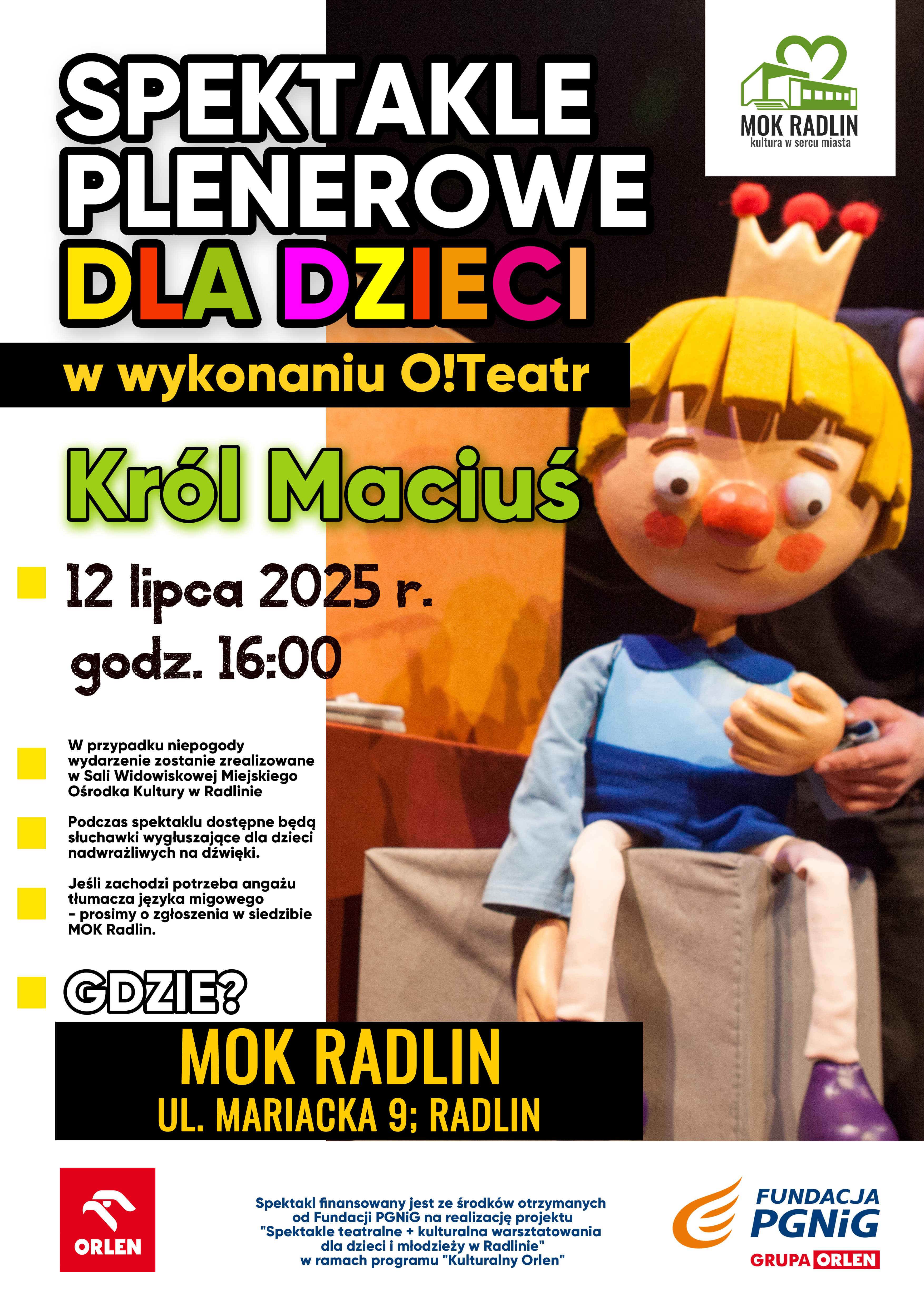 Plakat po zmianie lokalizacji