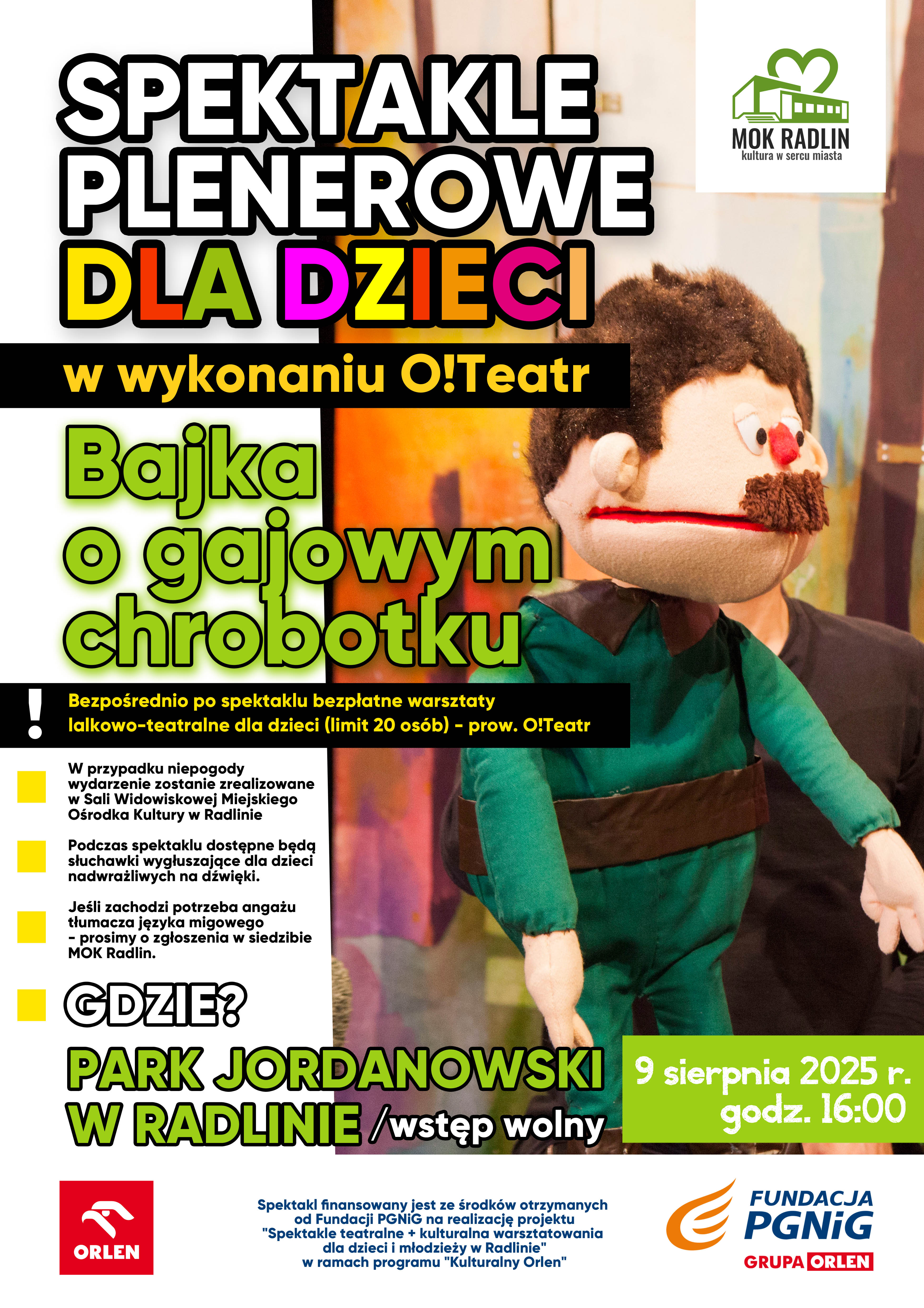 SPEKTAKLE PLENEROWE DLA DZIECI