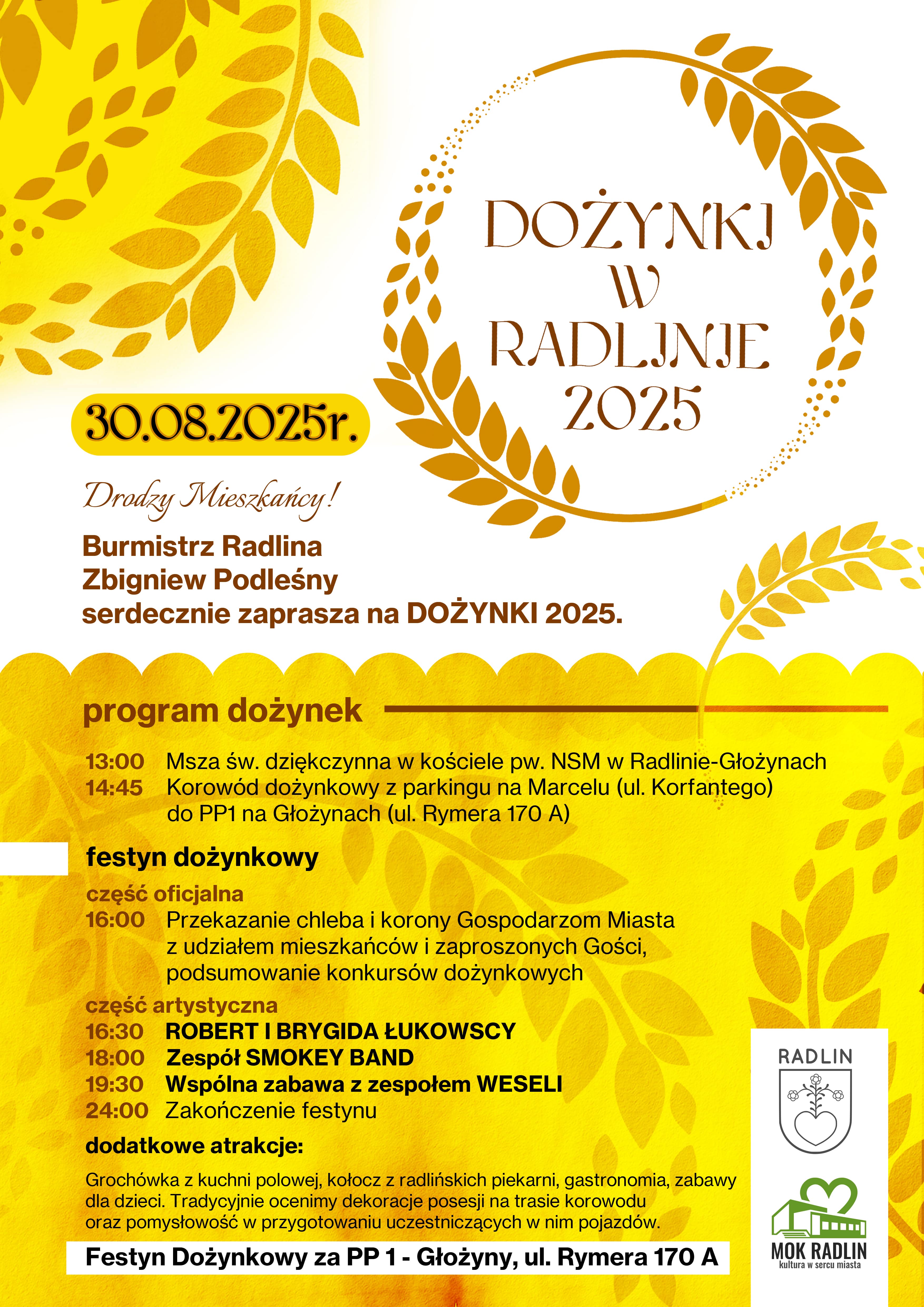 DOŻYNKI w Radlinie 2025 DOŻYNKI w Radlinie 2025