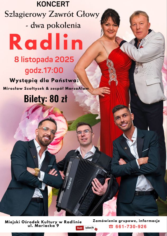 Koncert Szlagierowy Zawrót Głowy - dwa pokolenia Koncert Szlagierowy Zawrót Głowy - dwa pokolenia