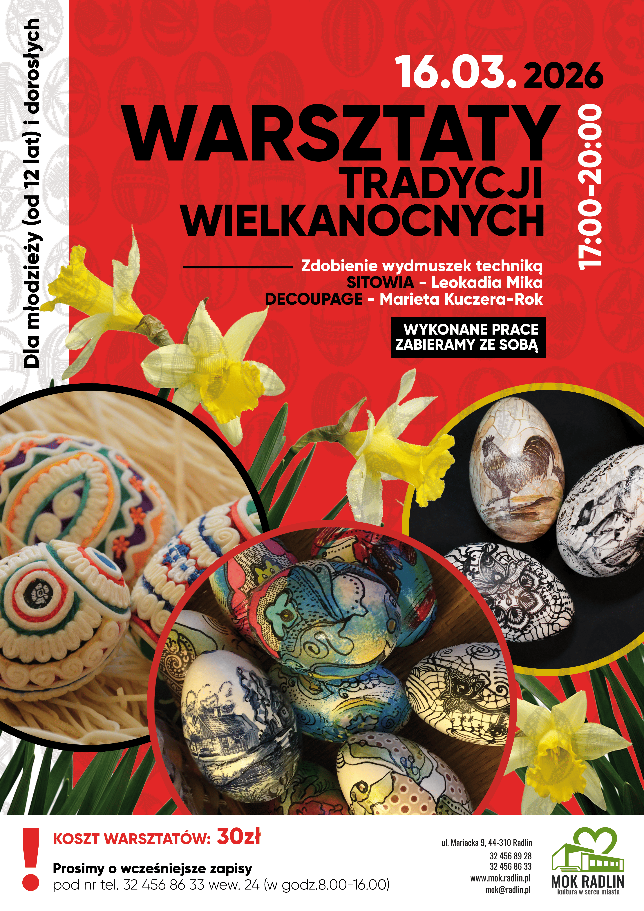 Plakat Warsztaty Tradycji Wielkanocnych 2026